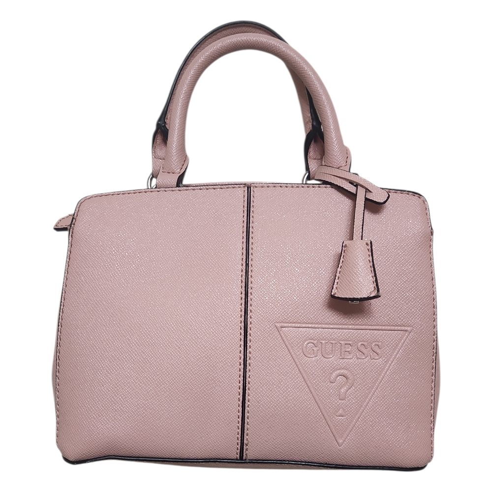 Vtg Y2K Guess Handbag Satchel Tote Light Pink Glitter Barbiecore Fairy Romantic
